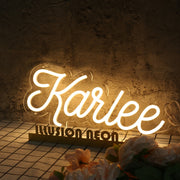 Karlee Yellow Neon Sign