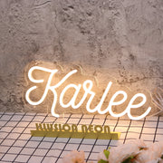 Karlee Yellow Neon Sign