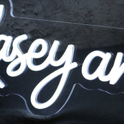 Kasey And Blake White Neon Sign