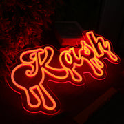 Kash Orange Neon Sign