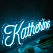 Katherine Blue Neon Sign