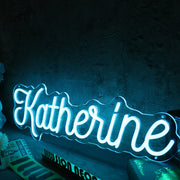 Katherine Blue Neon Sign