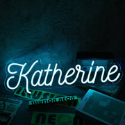 Katherine Blue Neon Sign