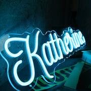 Katherine Blue Neon Sign