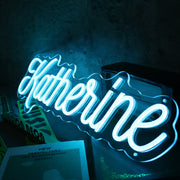 Katherine Blue Neon Sign