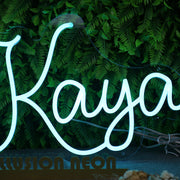 Kaya Blue Neon Sign