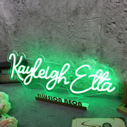 Kayleigh Etta Green Neon Sign