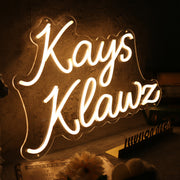 Kays Klawz Yellow Neon Sign