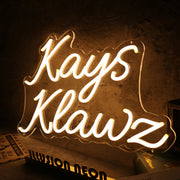 Kays Klawz Yellow Neon Sign