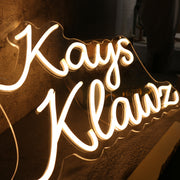 Kays Klawz Yellow Neon Sign