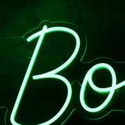 KC Boys Green Neon Sign