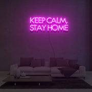 Keep Calm Stay Home Neon Sign Lights Night Lamp Led Neon Sign Light For Home Party