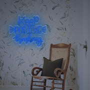 Keep Positive Thinking LED Neon Sign