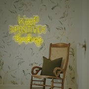 Keep Positive Thinking LED Neon Sign