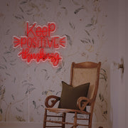 Keep Positive Thinking LED Neon Sign