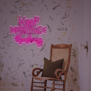 Keep Positive Thinking LED Neon Sign