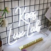 Kees Lux Lab White Neon Sign