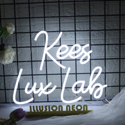 Kees Lux Lab White Neon Sign