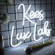 Kees Lux Lab White Neon Sign