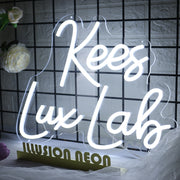 Kees Lux Lab White Neon Sign