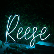 Reese Blue Neon Sign