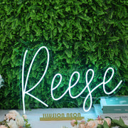 Reese Blue Neon Sign