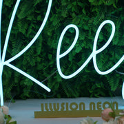 Reese Blue Neon Sign