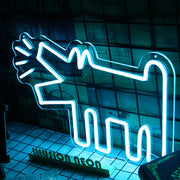 Keith Haring's Barking Dog Neon Sign