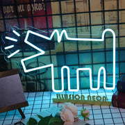 Keith Haring's Barking Dog Neon Sign