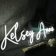 Kelsey Anne White Neon Sign