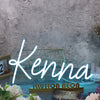 Kenna Blue Neon Sign