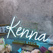 Kenna Blue Neon Sign