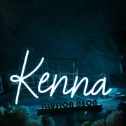 Kenna Blue Neon Sign