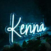 Kenna Blue Neon Sign