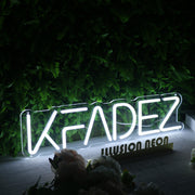 KFADEZ White Neon Sign