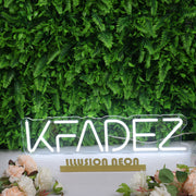 KFADEZ White Neon Sign