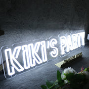 Kikis Party White Neon Sign