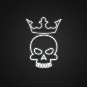 King Skull With Crown Neon Sign