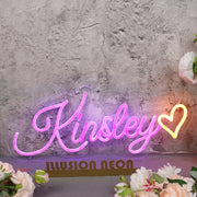 Kinsley Dark Purple Neon Sign