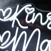 Kinsley Marie White Neon Sign