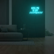 Kiss Me A Lot Everywhere Neon Sign Fashion Custom Neon Sign Lights Night Lamp Led Neon Sign Light For Home Party