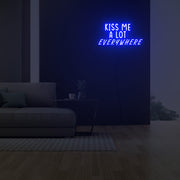 Kiss Me A Lot Everywhere Neon Sign Fashion Custom Neon Sign Lights Night Lamp Led Neon Sign Light For Home Party