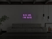 Kiss Me Im Irish Neon Sign