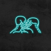 Kissing Skulls Neon Sign