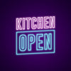 Kitchen Open Neon Sign