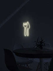 Knife and Fork Neon Sign