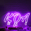 KOA Purple Neon Sign