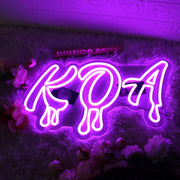 KOA Purple Neon Sign