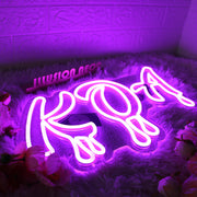 KOA Purple Neon Sign