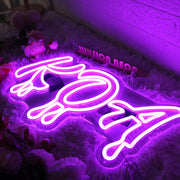 KOA Purple Neon Sign